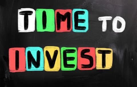 Time to invest concept Stock Illustration
