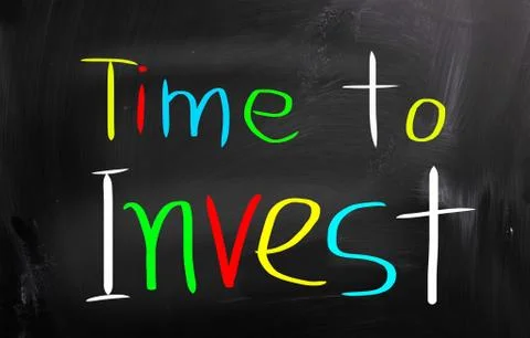 Time to invest concept Stock Illustration