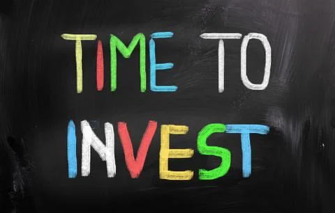 Time to invest concept Stock Illustration