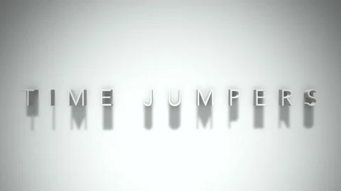 Time jumpers 3D title animation with shadows on a white background Stock-Footage 297906051