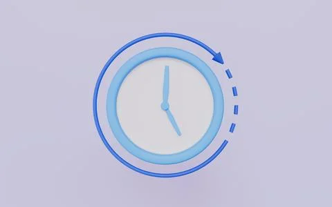 Time keeping and measurement of time, Clock icon, Passage of time Stock Illustration