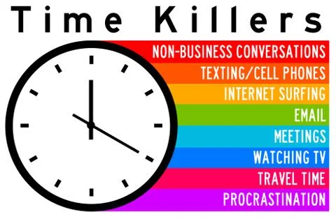 Time killers Illustrazione stock