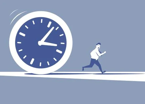 Time is killing 스톡 일러스트