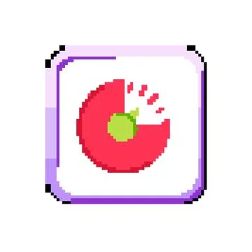 Time kitchen timer pixel art vector illustration イラスト素材