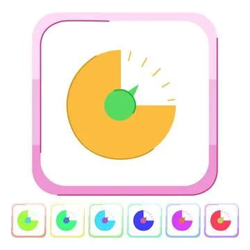 Time kitchen timer vector cartoon graphic 库存插图