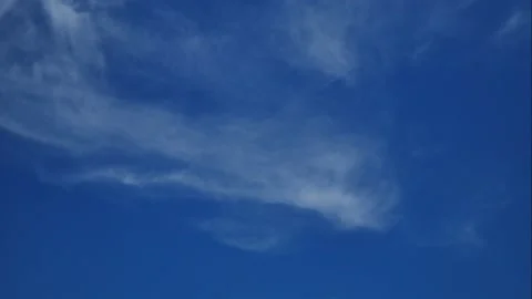 Time-lampe white cloud on blue sky. Stock Footage 221110513