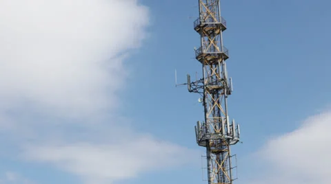Time lape of communication tower 스톡 동영상 23969964