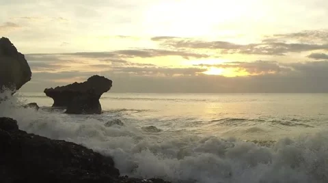 Time laps Bali sunset ocean 스톡 동영상 50694743
