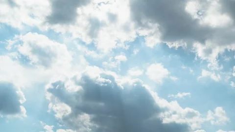 Time laps of blue sky and white clouds Stock Footage 219671643