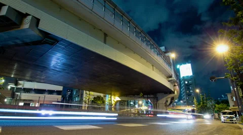 Time laps - City road Stock Footage 45264380