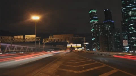TIME LAPS-CITY ROAD Stock Footage 60799589