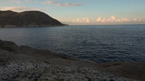 Time laps of clouds and ships in the sea 스톡 동영상 144278742