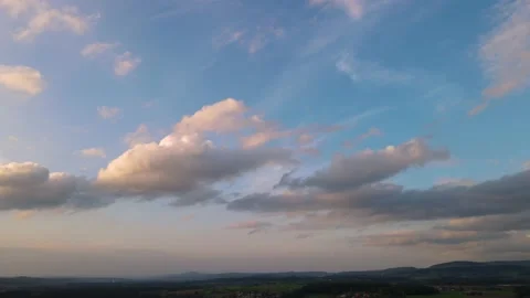 Time laps of clouds during sun set Stock Footage 139809398