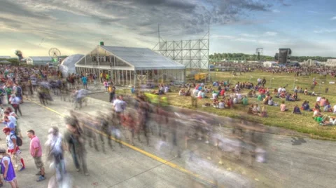 Time Laps Crowd Video stock 10878074