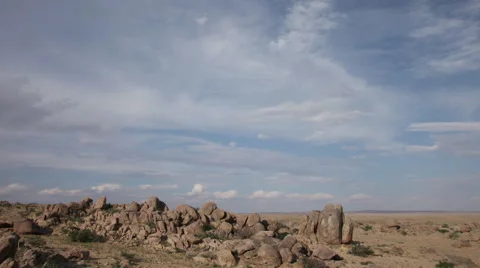 Time Laps. Desert. Cloud Stockbeeldmateriaal 46970727