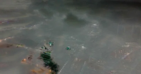 Time laps of the evening city under the clouds, video loop Video stock 83834747