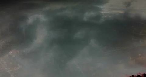 Time laps of the evening city under the clouds, video loop Video stock 83835898