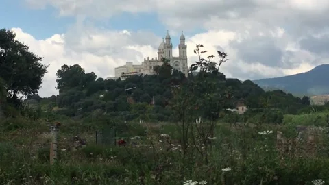 TIME LAPS HD 60 FPS Saint Augustine Church Annaba, Algeria Stock Footage 155452024