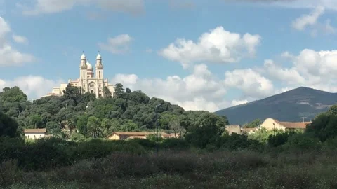 TIME LAPS HD Saint Augustine Church Annaba, Algeria NORTH AFRICA Stock Footage 155449946