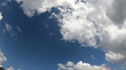 Time laps landscape, the movement of the clouds Stock Footage 142682654