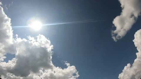 Time laps landscape, the movement of the clouds Stock Footage 142682687