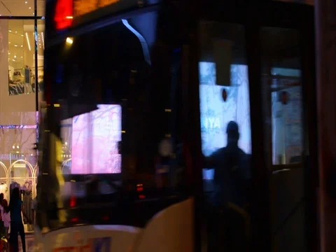 Time laps for large LCD screen at Bukit Bintang Street. Stock Footage 102493753