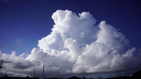 Time Laps of a large Thunder Cloud 스톡 동영상 71799954