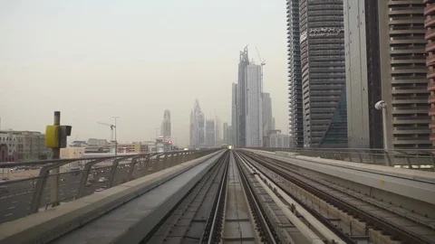Time laps in the metro of Dubai Stock Footage 74690991