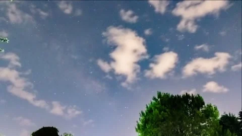 Time laps of the Milky Way, galaxy in motion Stock Footage 131781391