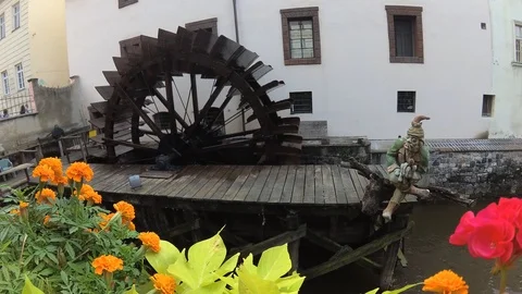 Time laps of a mill in Prague 2 Stock Footage 94677269