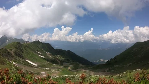 Time laps mountains clouds wind Stock Footage 159794870