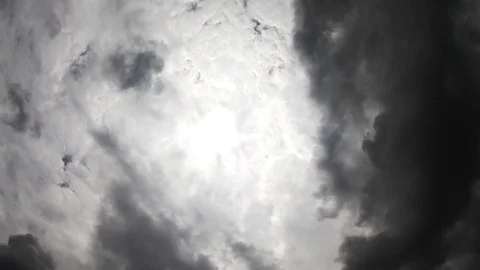 Time laps Movement of white clouds Stock Footage 111905176