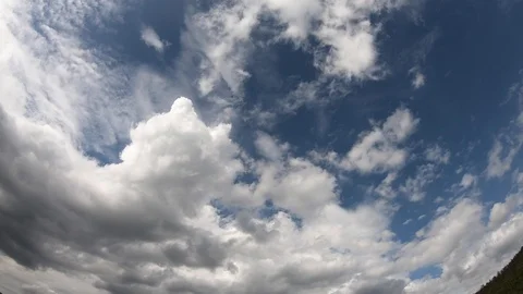 Time laps Movement of white clouds Stock Footage 111905289