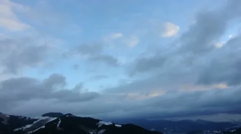 Time laps of moving clouds in mountains 動画素材 11197518