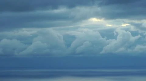 Time laps of moving clouds under the sea Stock Footage 11196642