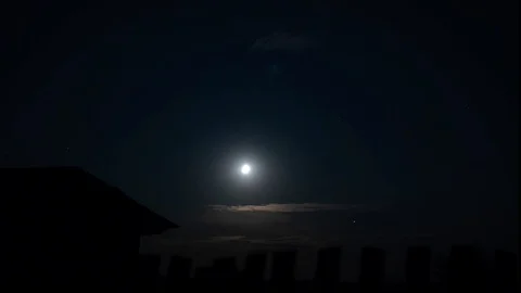 Time Laps, night sky with clouds Stock Footage 114830900