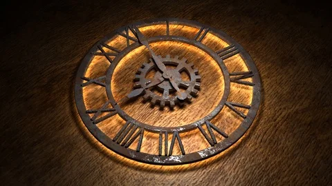 Time laps of an old watch. The hands of the clock spin quickly. Indicate the Video stock 120164888