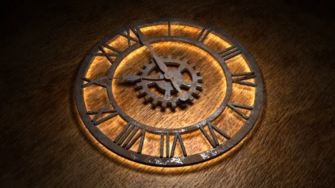 Time laps of an old watch. The hands of the clock spin quickly. Indicate the Video stock 120416541