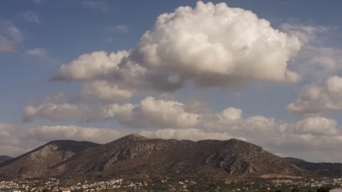 Time laps sky blue and mountain Stock-Footage 100131128