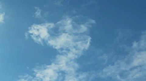 Time laps small clouds and blue sky Stock Footage 23228473