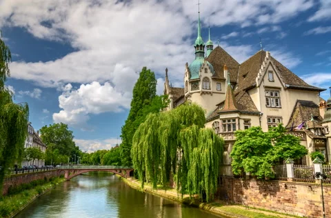 Time-laps of Strasbourg Stock Footage 65378697