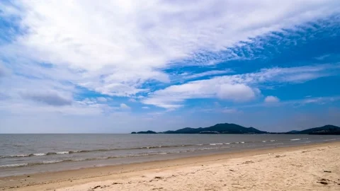 Time laps the summer beaches with a good cloud 動画素材 145890411