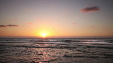 Time-laps sunset over the Mediterranean Sea Stock Footage 40634208