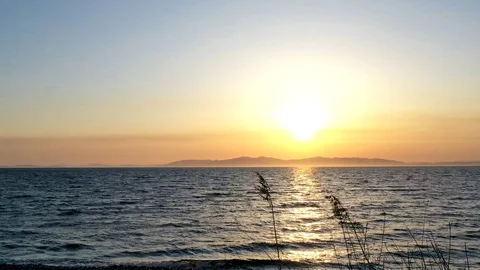 Time laps sunset over the sea. 库存影片 128241050