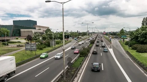 Time laps Traffic Stock Footage 76952752