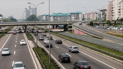Time Laps traffic Stock Footage 78076652