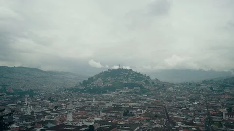 Time laps, view of Quito 스톡 동영상 89277803