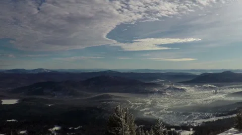 Time-Laps in Winter Mountains, Stock Footage 63563157