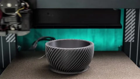 Time Lapse 3D Printer Printing Pot For Home Plants Vidéo 255448654