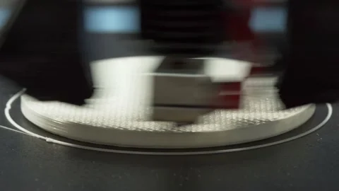Time lapse of the 3D printing process of a plastic part on a 3D printer Stock Footage 164661763